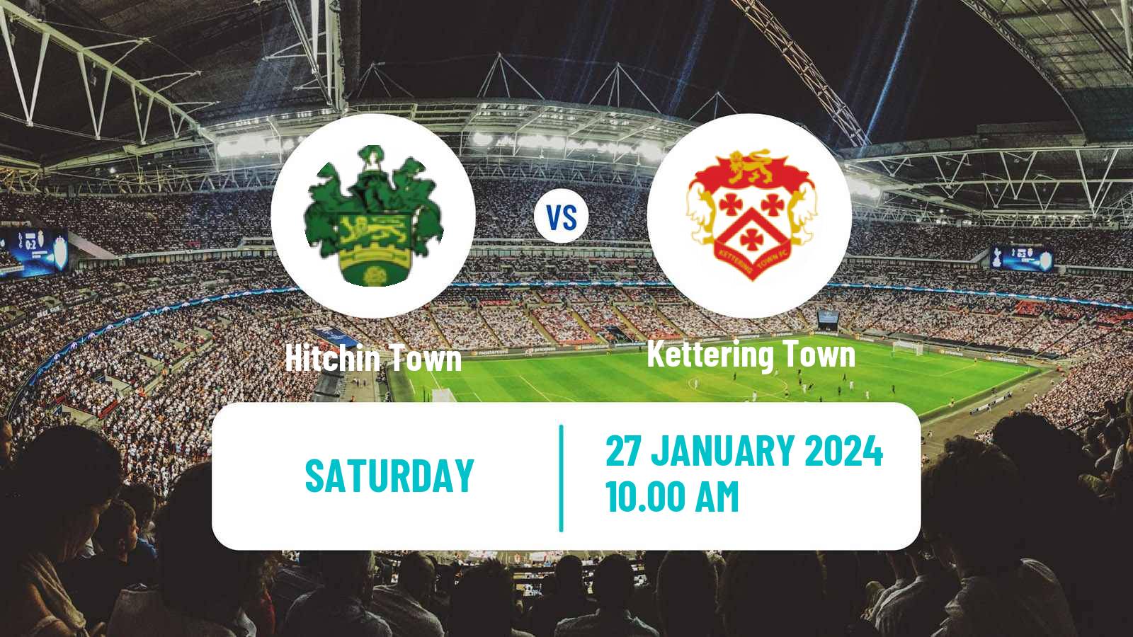 Soccer English Southern League Central Division Hitchin Town - Kettering Town