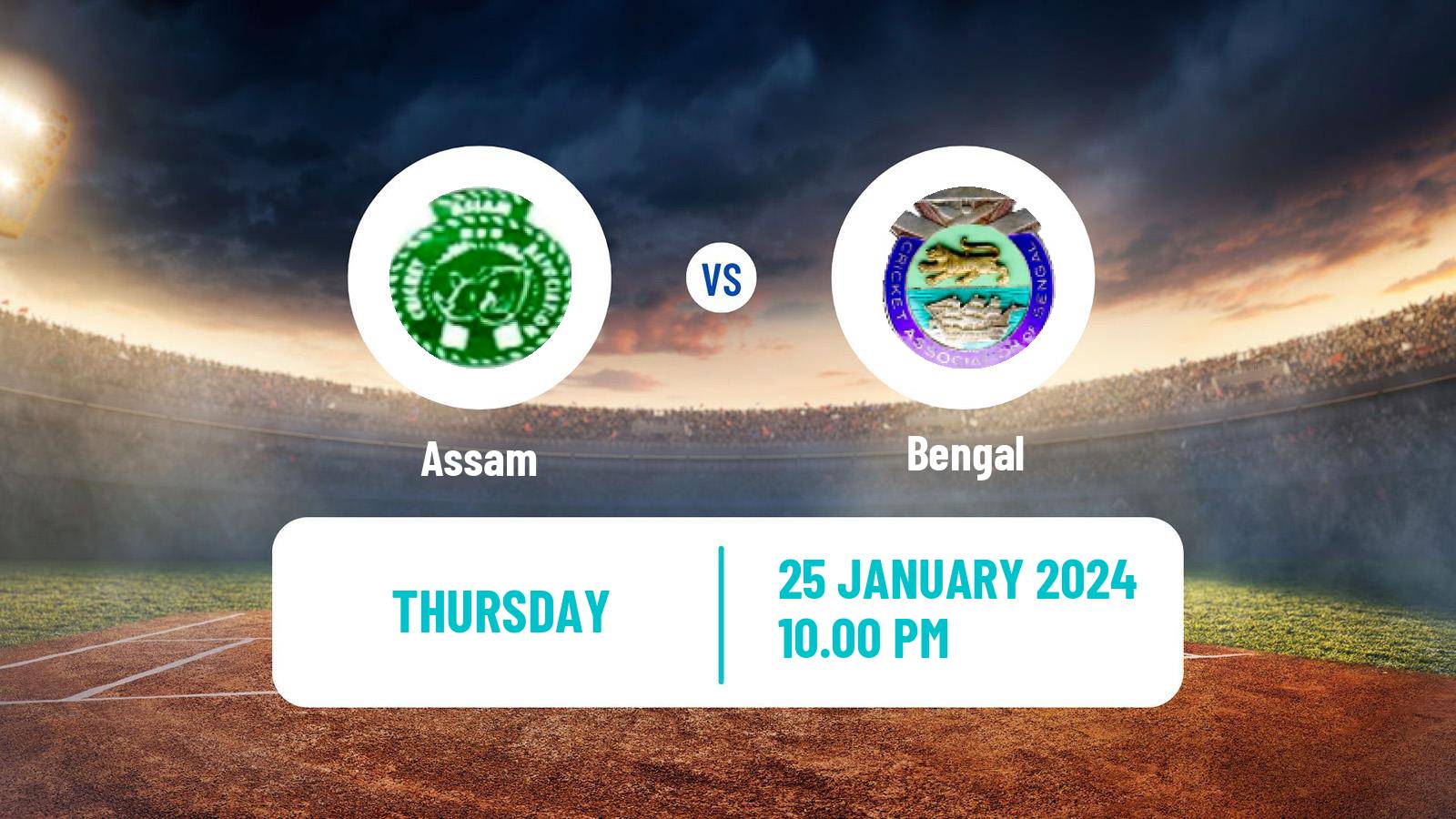 Cricket Ranji Trophy Assam - Bengal