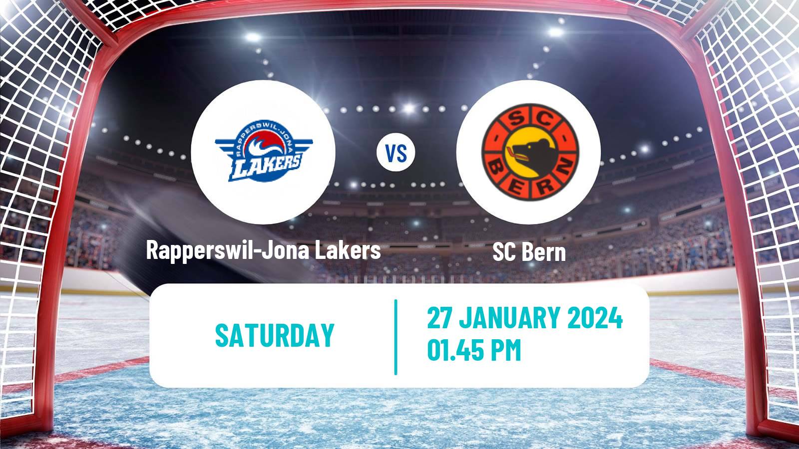 Hockey Swiss National League Hockey Rapperswil-Jona Lakers - Bern