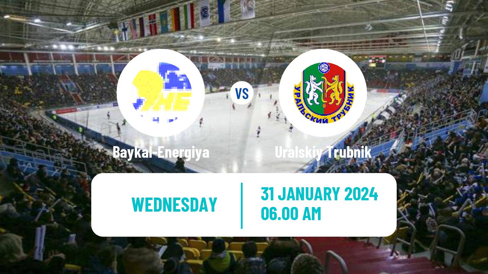 Bandy Russian Super League Bandy Baykal-Energiya - Uralskiy Trubnik
