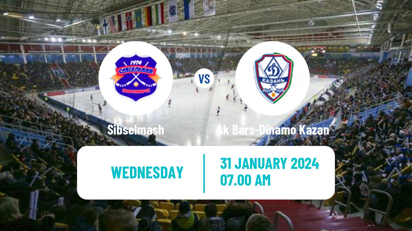 Bandy Russian Super League Bandy Sibselmash - Ak Bars-Dinamo Kazan