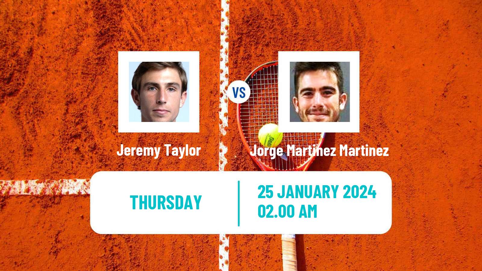 Tennis ITF M15 Antalya 3 Men Jeremy Taylor - Jorge Martinez Martinez