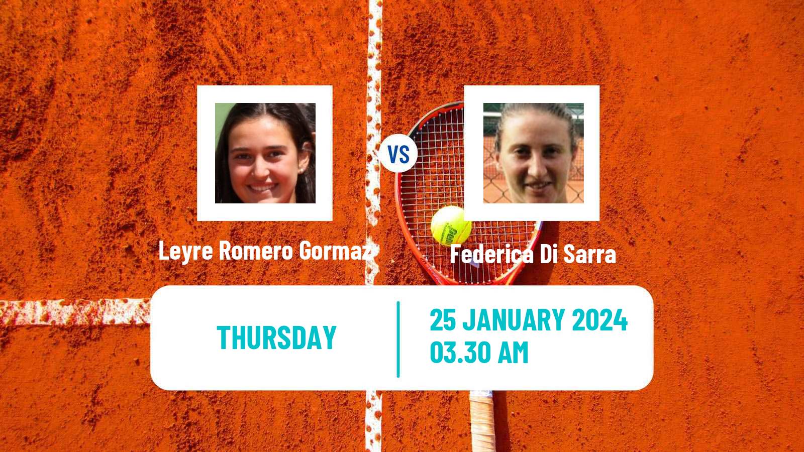 Tennis ITF W35 Monastir 2 Women Leyre Romero Gormaz - Federica Di Sarra