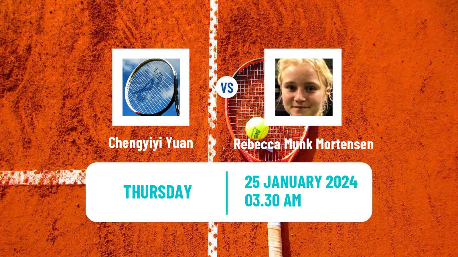 Tennis ITF W35 Monastir 2 Women Chengyiyi Yuan - Rebecca Munk Mortensen