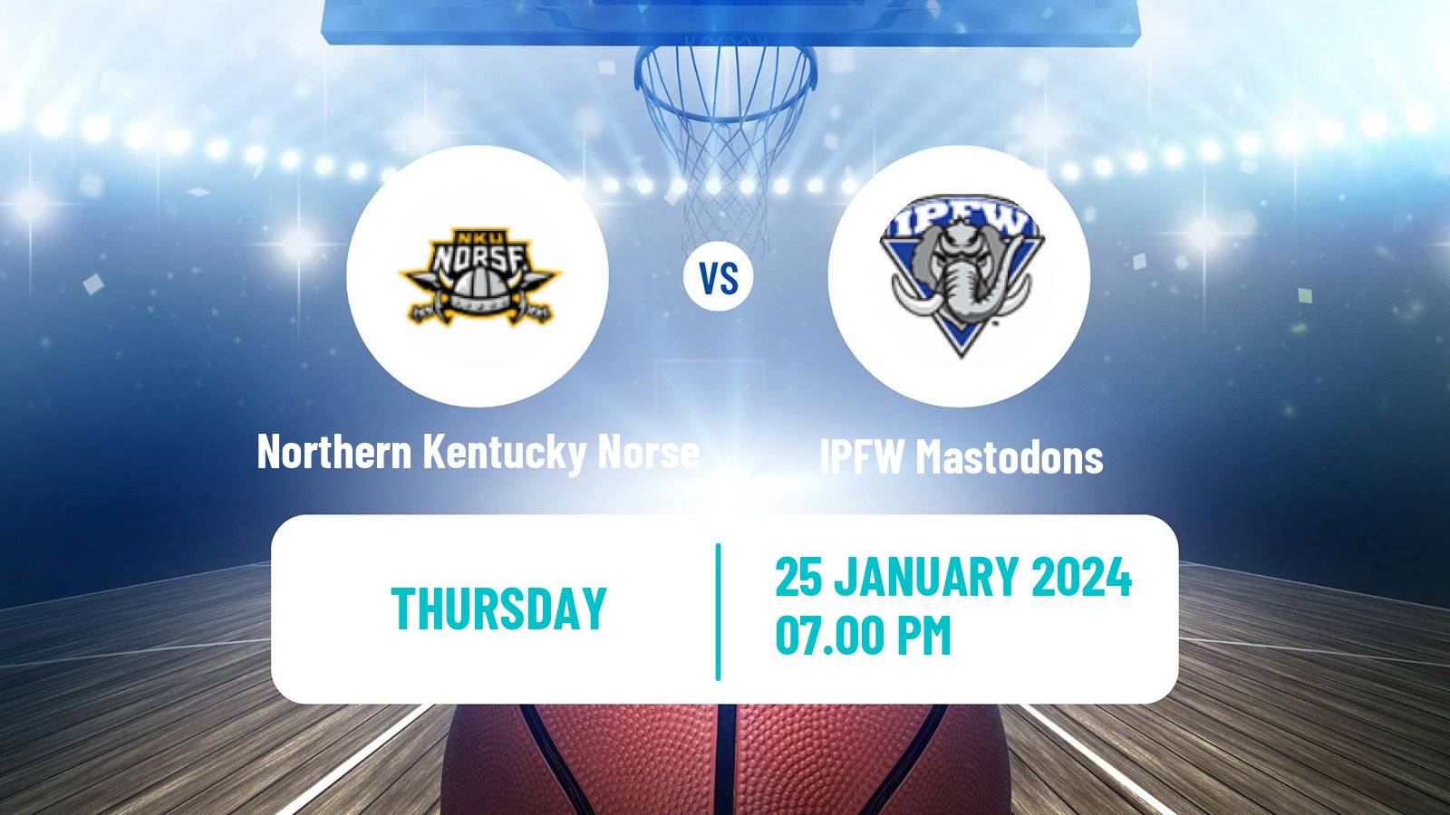 Basketball NCAA College Basketball Northern Kentucky Norse - IPFW Mastodons