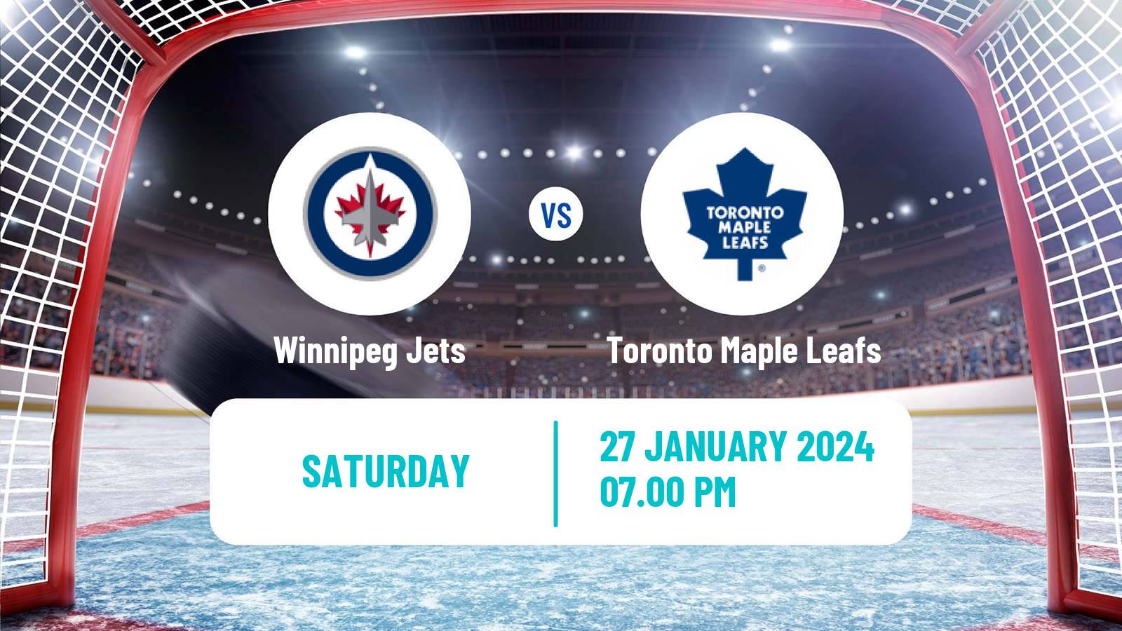 Hockey NHL Winnipeg Jets - Toronto Maple Leafs