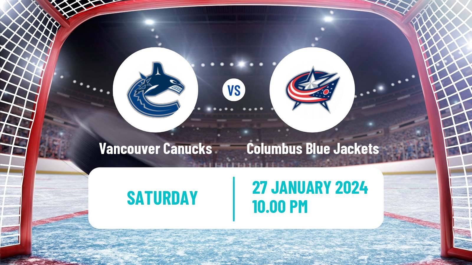 Hockey NHL Vancouver Canucks - Columbus Blue Jackets
