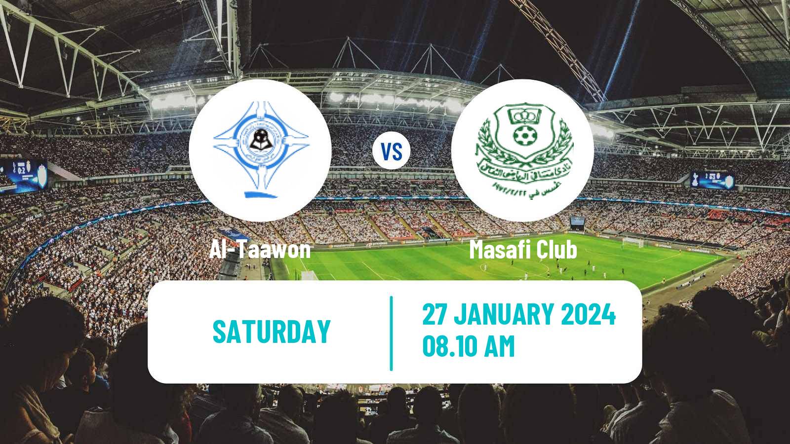 Soccer UAE Division 1 Al-Taawon - Masafi