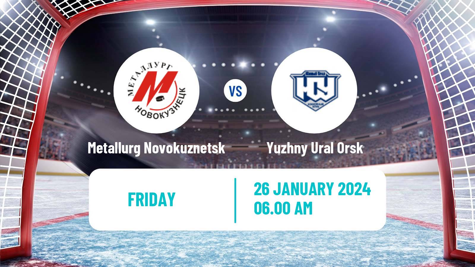 Hockey VHL Metallurg Novokuznetsk - Yuzhny Ural Orsk
