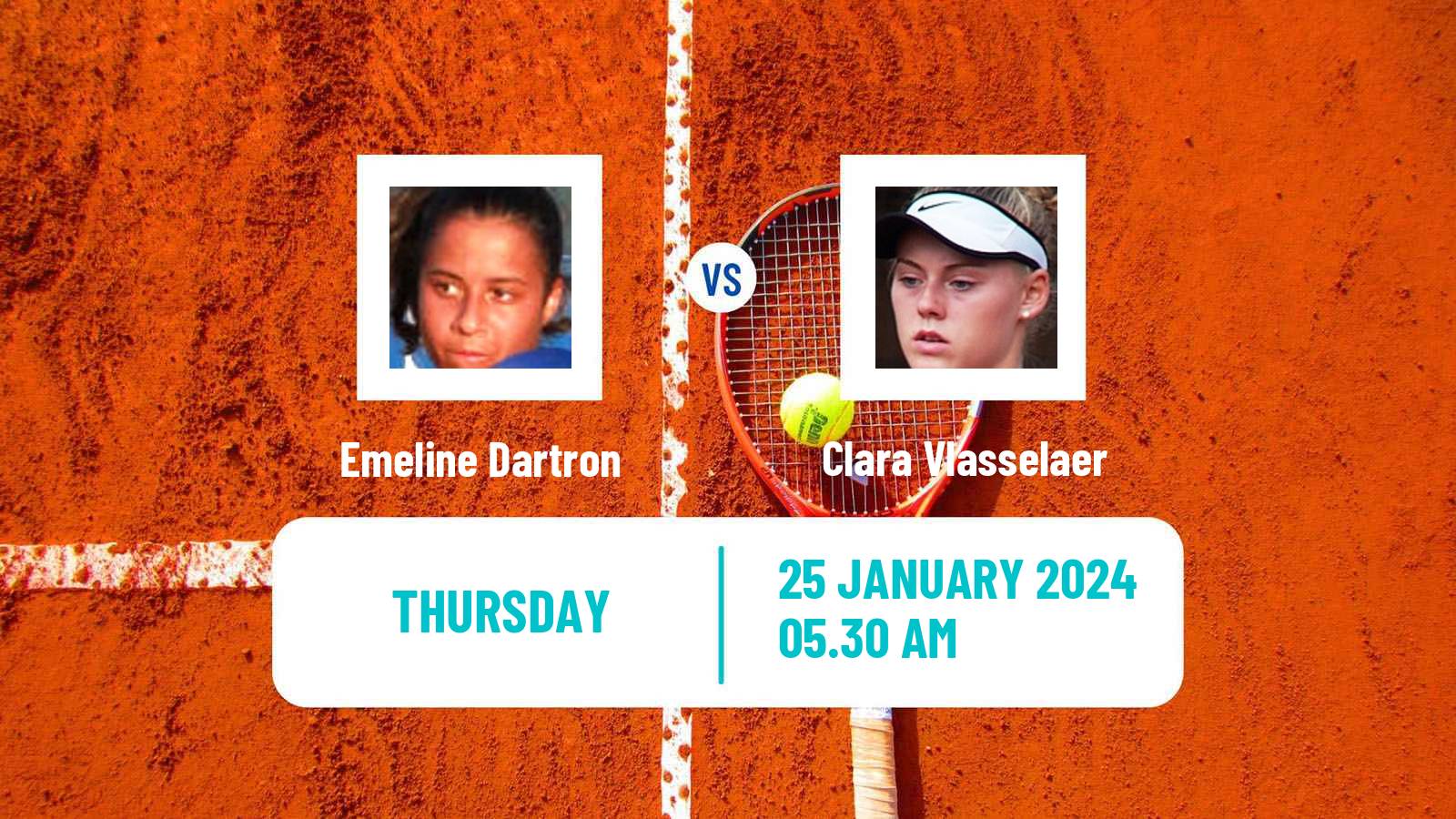 Tennis ITF W35 Le Gosier Women Emeline Dartron - Clara Vlasselaer