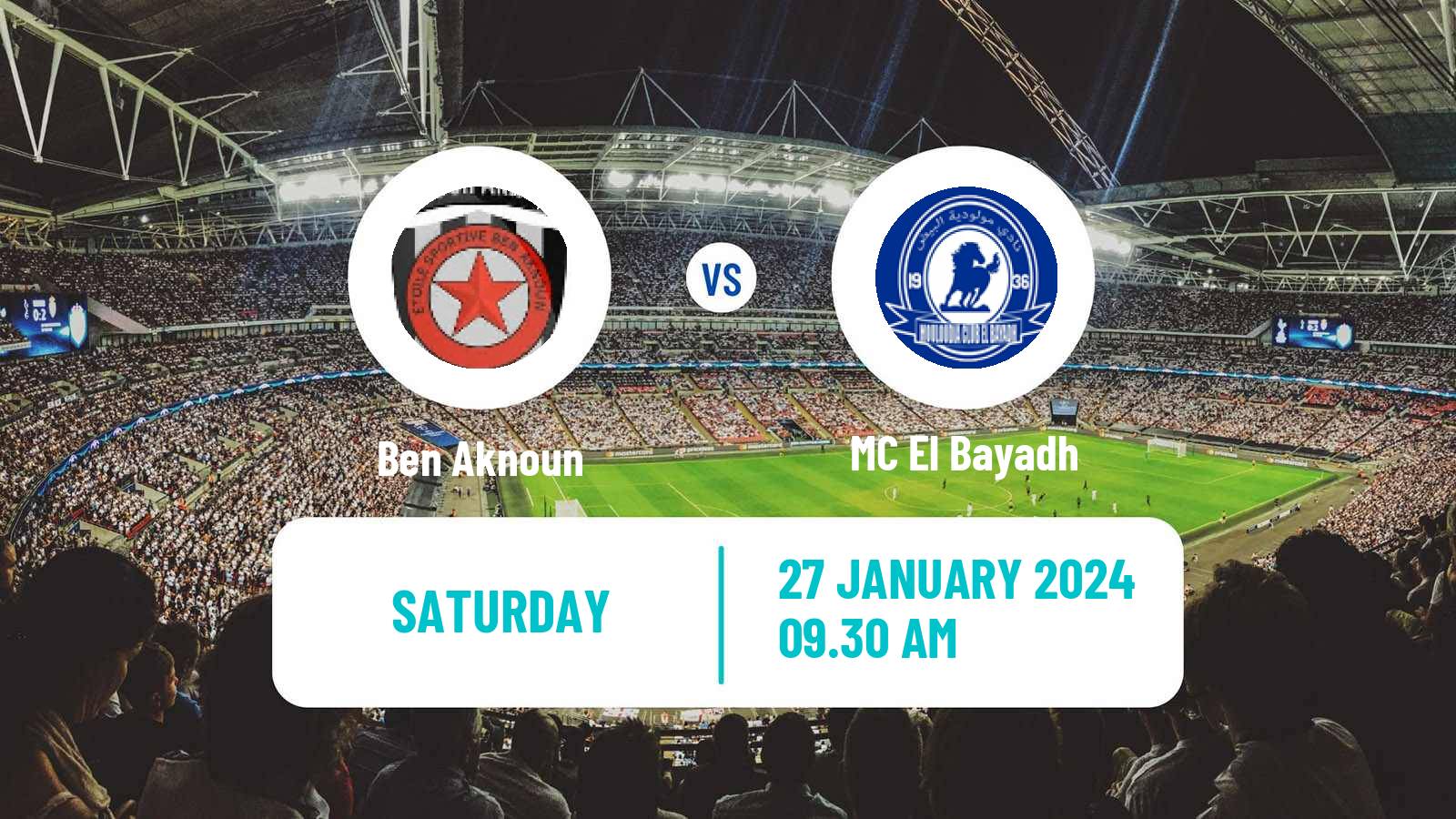 Soccer Algerian Ligue 1 Ben Aknoun - El Bayadh
