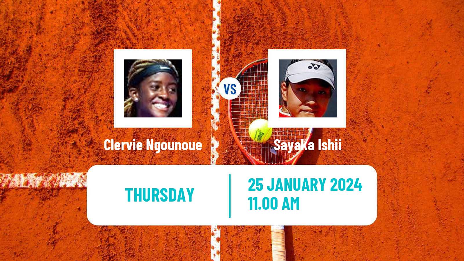 Tennis ITF W75 H Vero Beach Fl Women Clervie Ngounoue - Sayaka Ishii