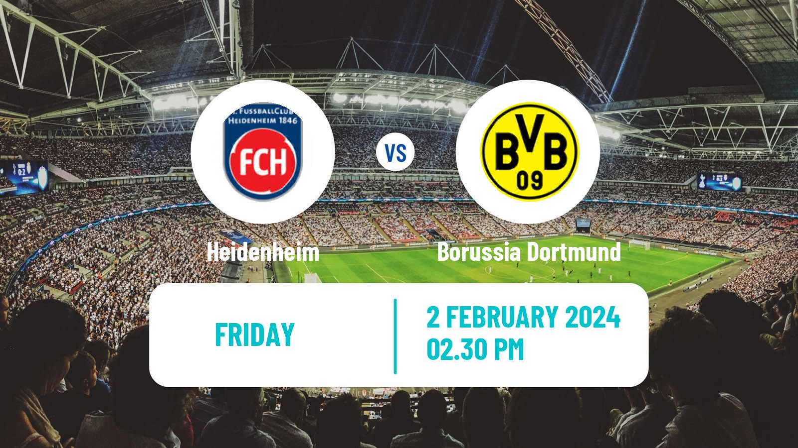 Soccer German Bundesliga Heidenheim - Borussia Dortmund