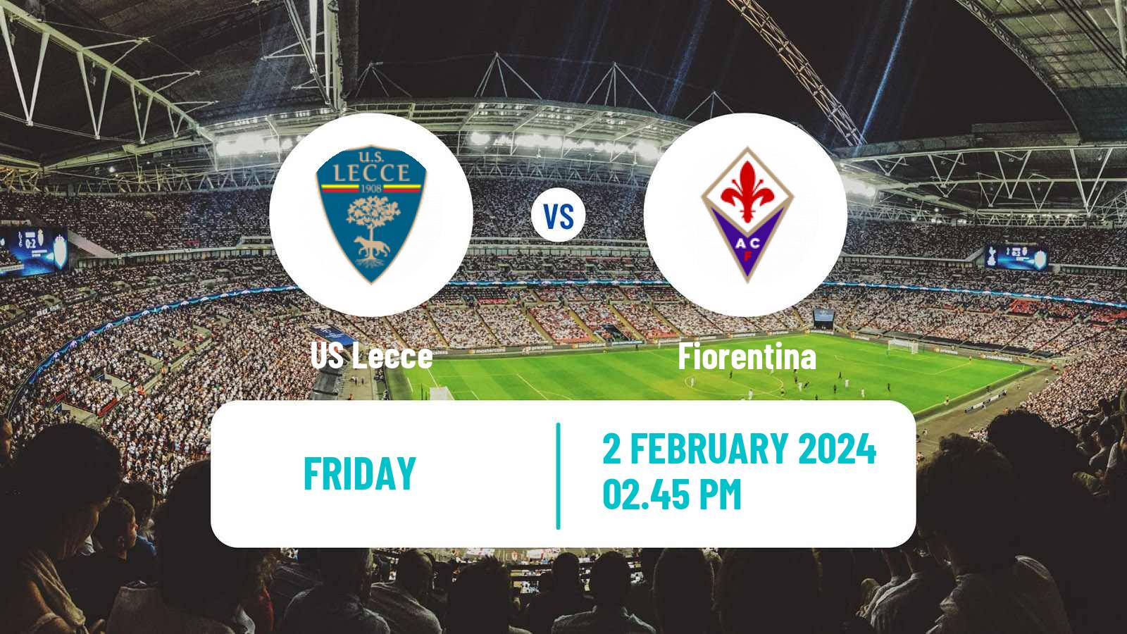 Soccer Italian Serie A Lecce - Fiorentina