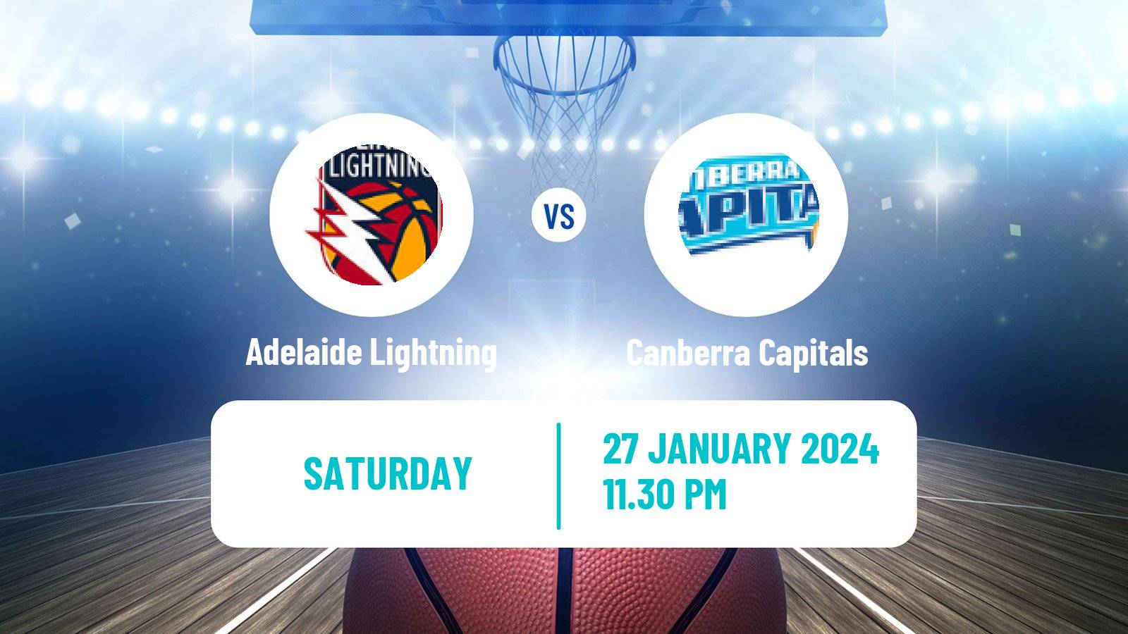 Basketball Australian WNBL Adelaide Lightning - Canberra Capitals