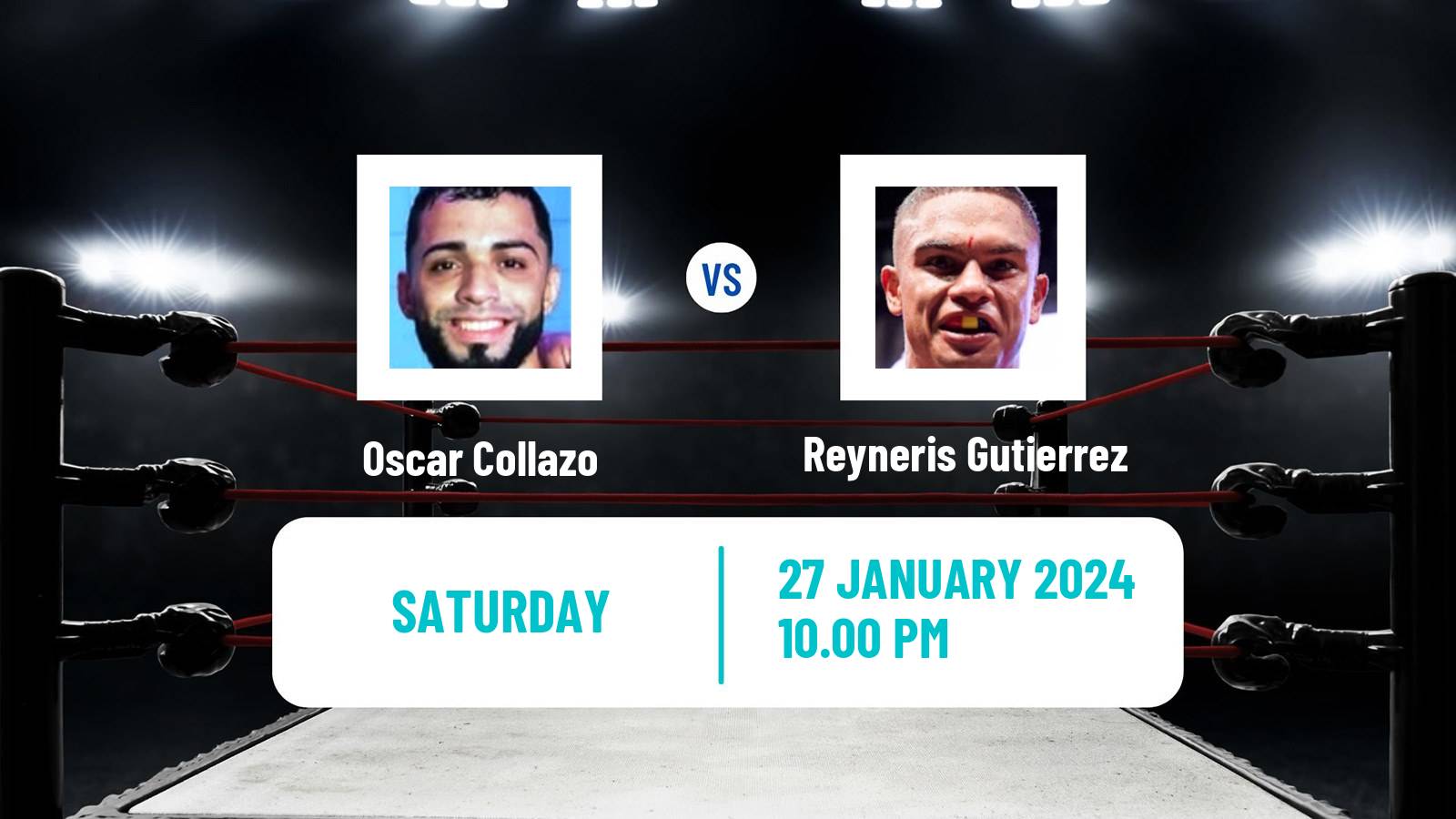 Boxing Minimum WBO Title Men Oscar Collazo - Reyneris Gutierrez