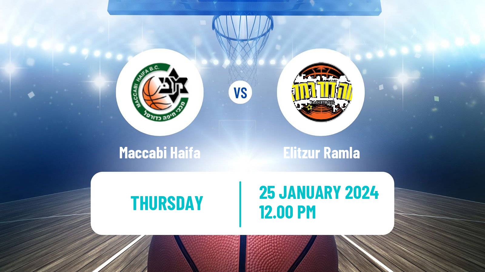 Basketball Israeli WBL Women Maccabi Haifa - Elitzur Ramla