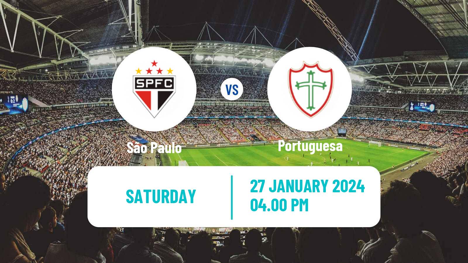 Soccer Brazilian Campeonato Paulista São Paulo - Portuguesa