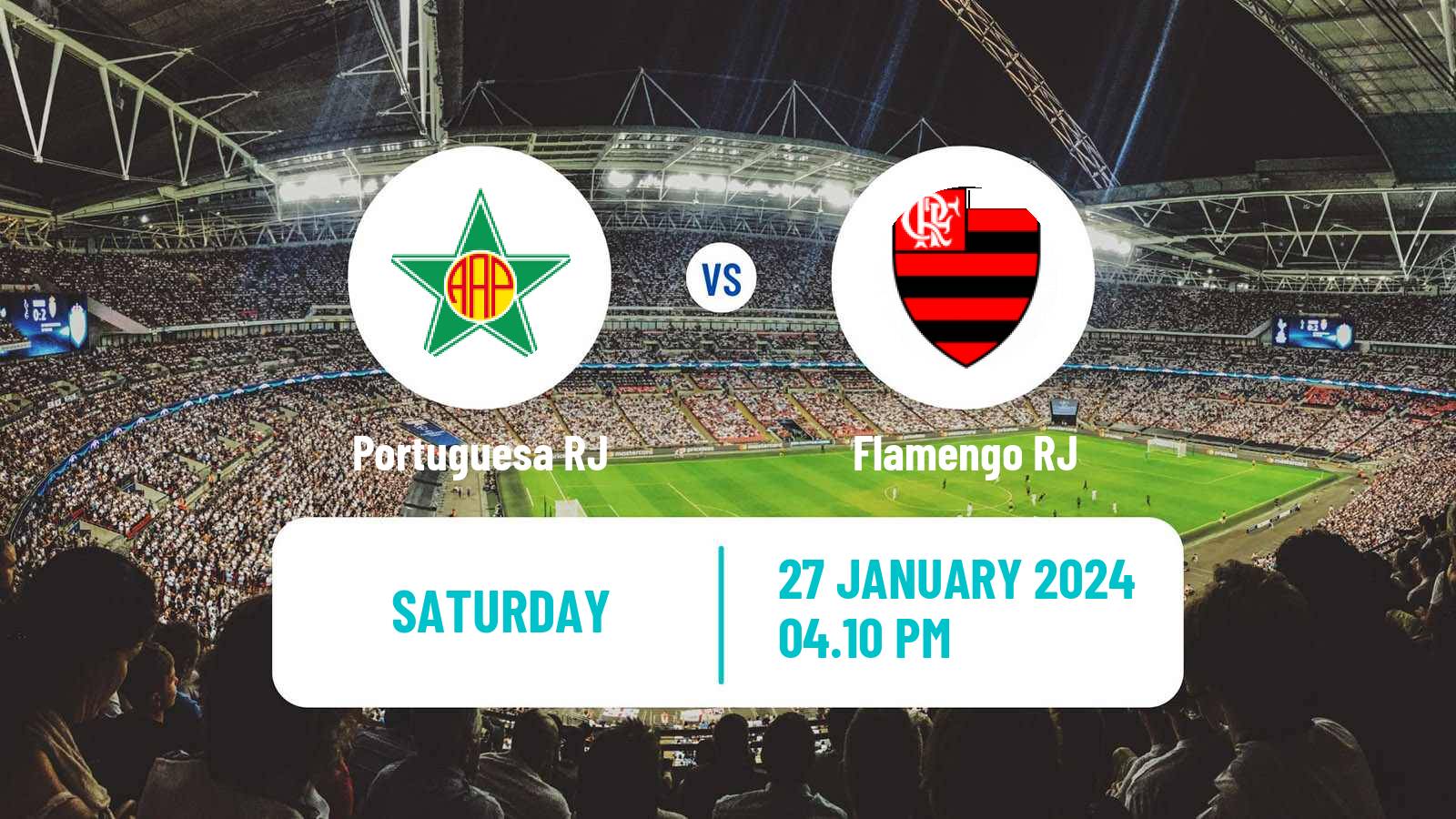 Soccer Brazilian Campeonato Carioca Portuguesa RJ - Flamengo