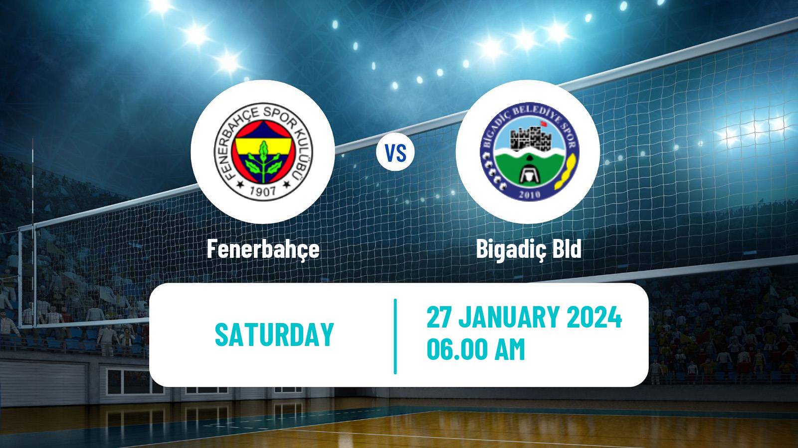 Volleyball Turkish Efeler Ligi Volleyball Fenerbahçe - Bigadiç Bld
