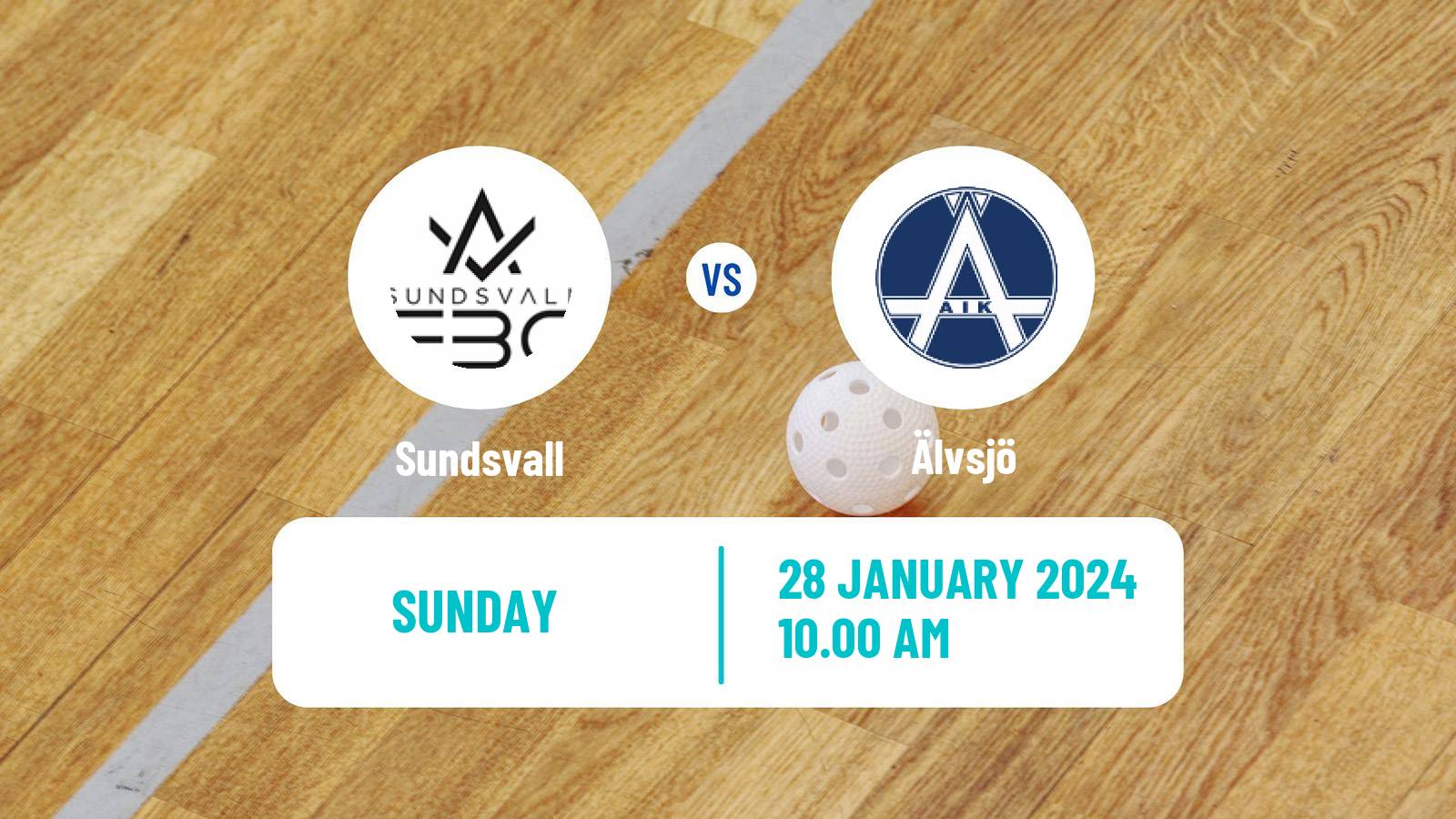 Floorball Swedish Allsvenskan Norra Floorball Sundsvall - Älvsjö