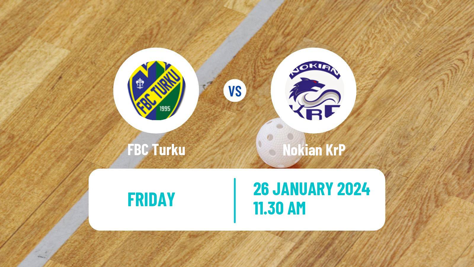 Floorball Finnish F-Liiga Turku - Nokian KrP