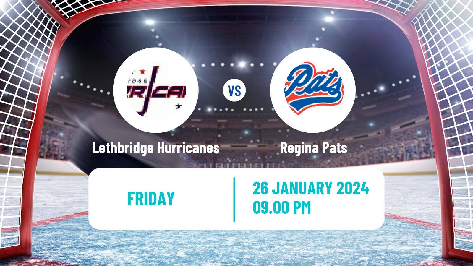 Hockey WHL Lethbridge Hurricanes - Regina Pats