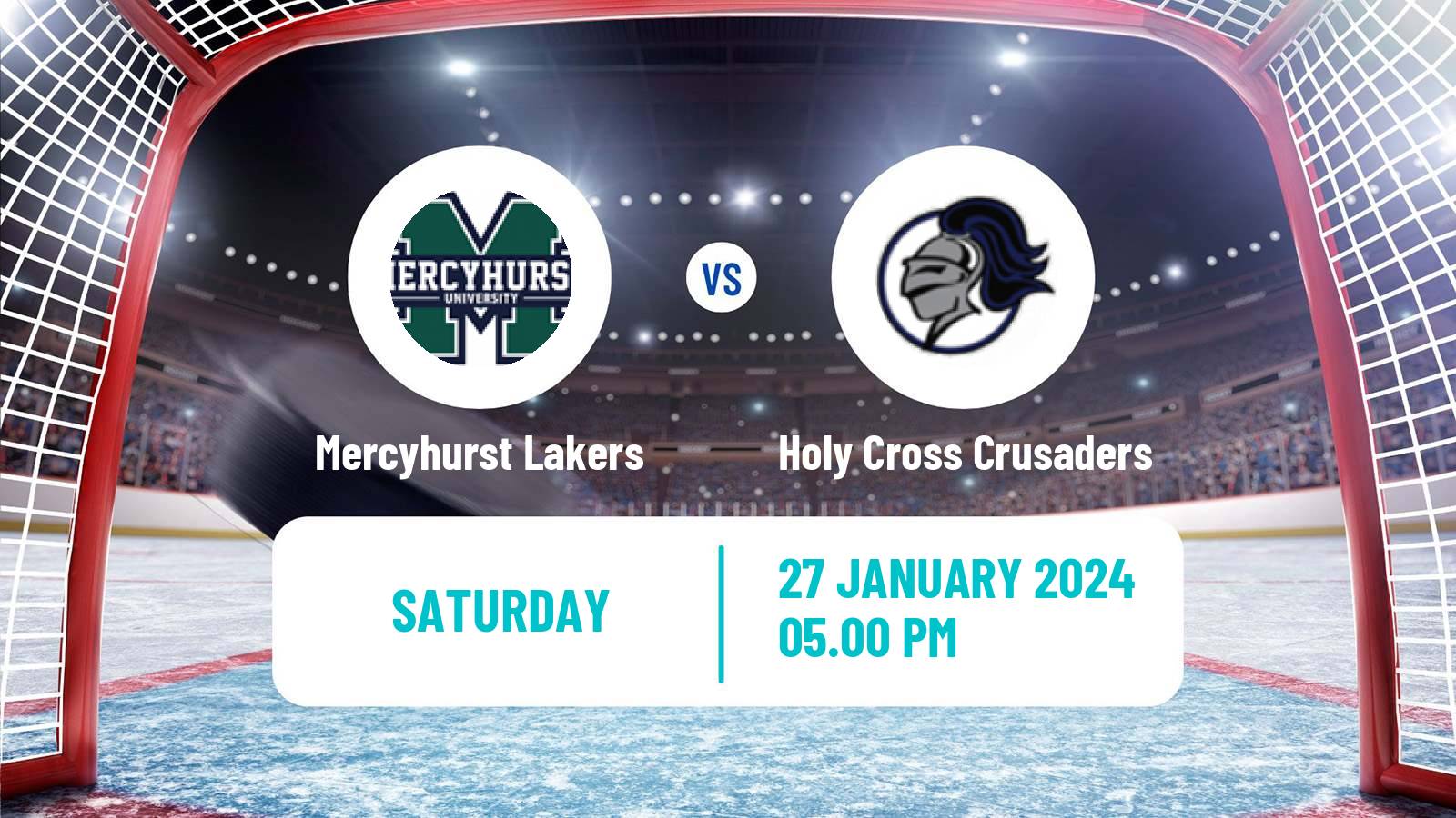 Hockey NCAA Hockey Mercyhurst Lakers - Holy Cross Crusaders