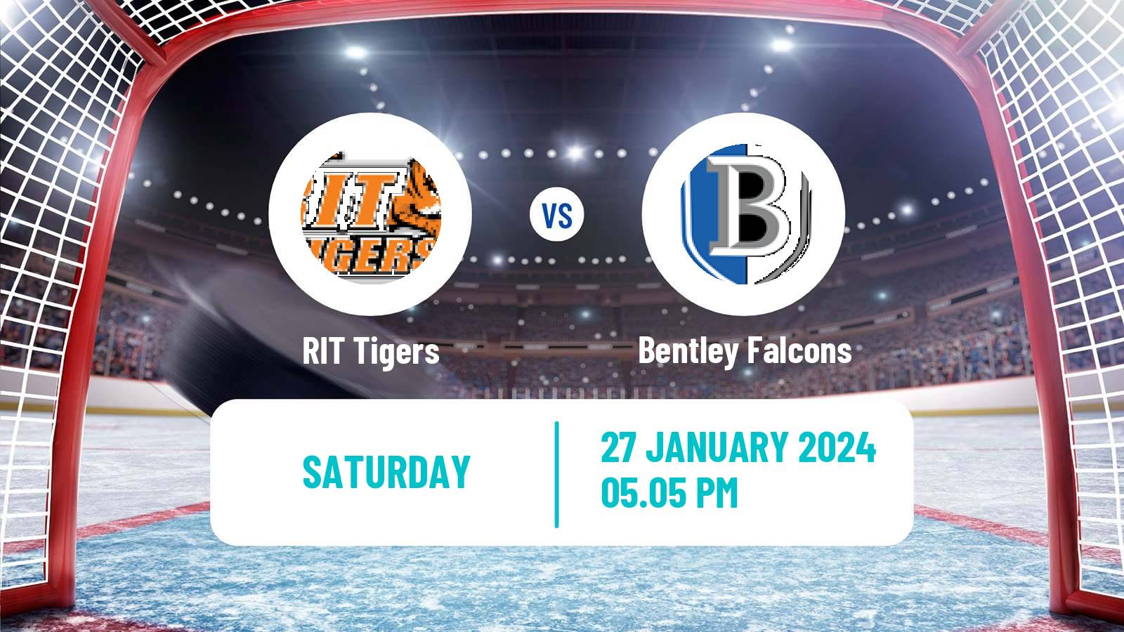 Hockey NCAA Hockey RIT Tigers - Bentley Falcons