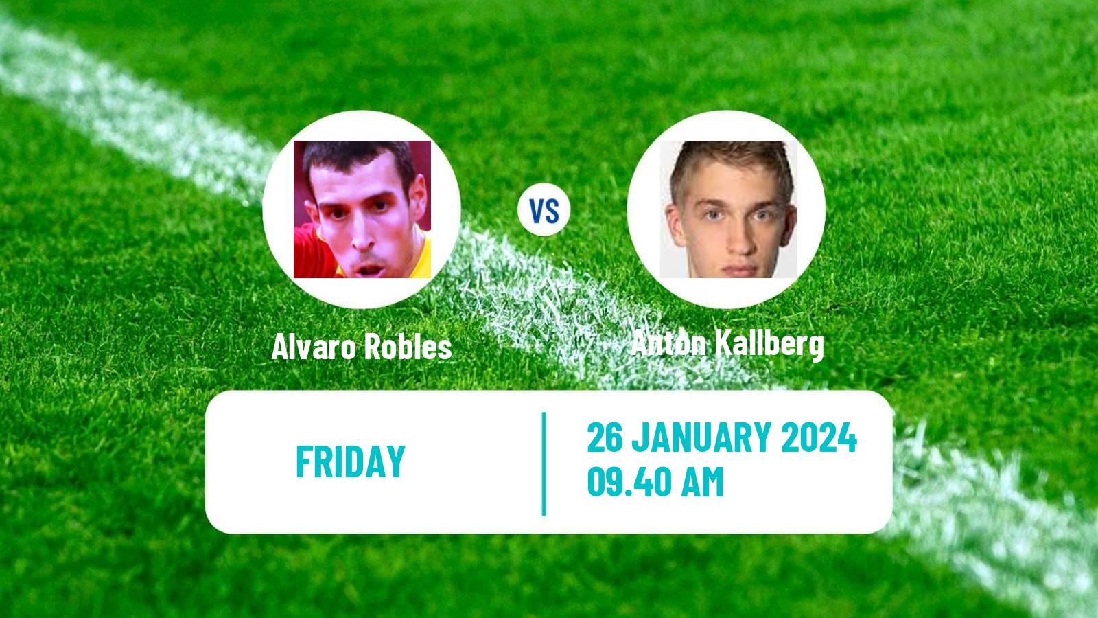 Table tennis Wtt Star Contender Goa Men Alvaro Robles - Anton Kallberg