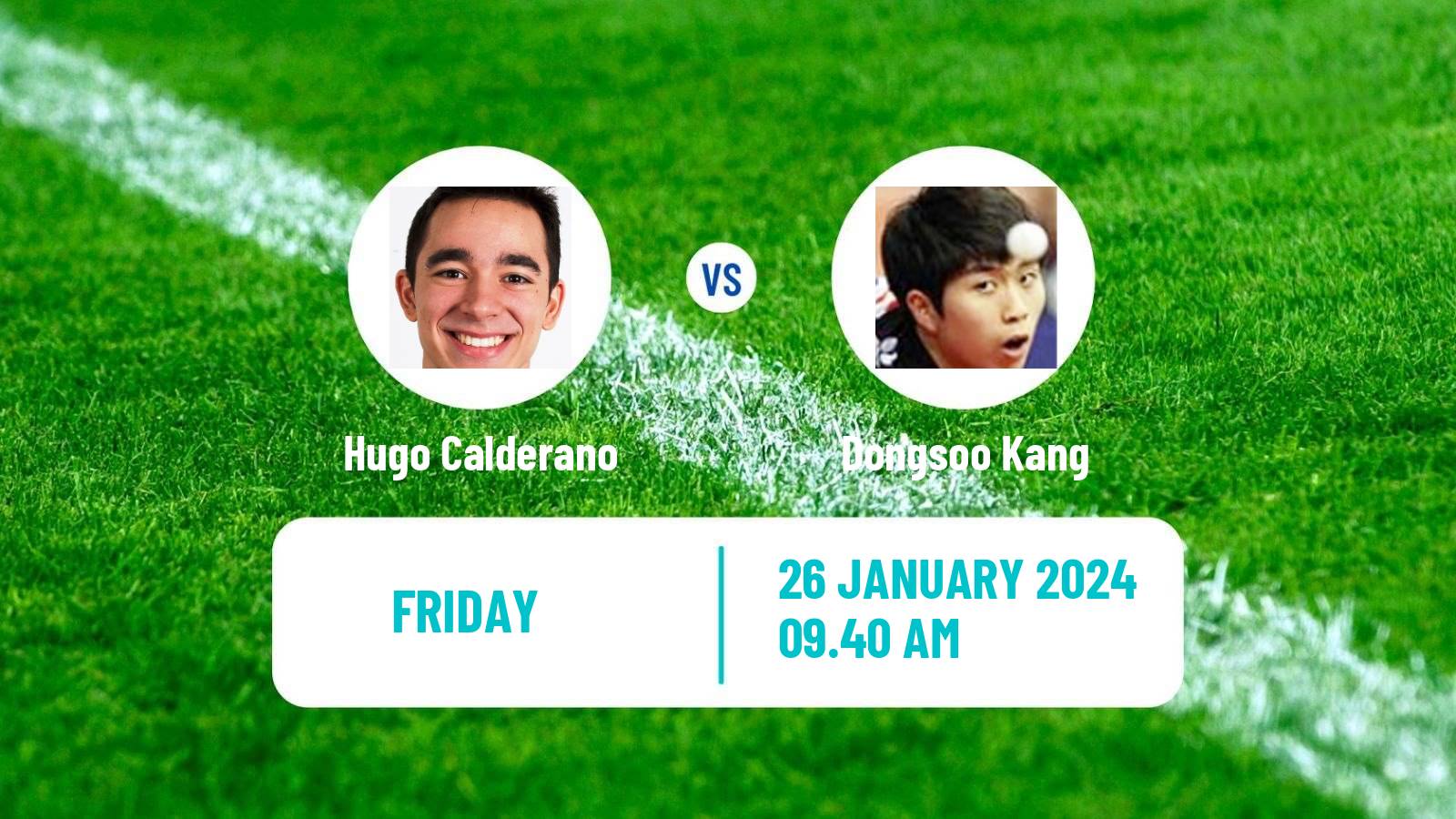 Table tennis Wtt Star Contender Goa Men Hugo Calderano - Dongsoo Kang