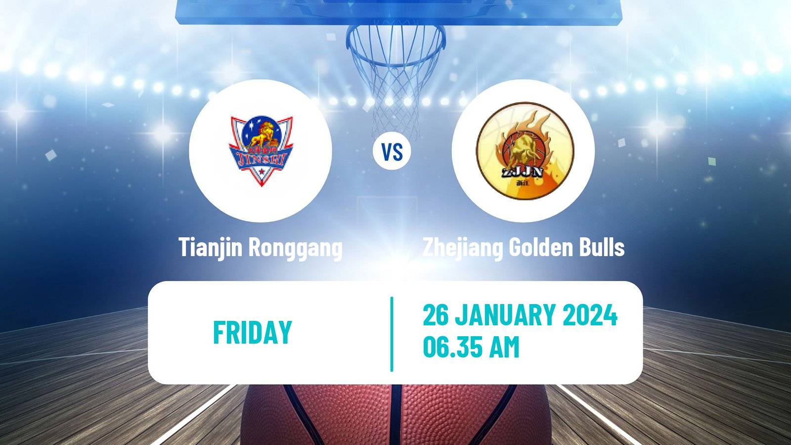 Basketball CBA Tianjin Ronggang - Zhejiang Golden Bulls