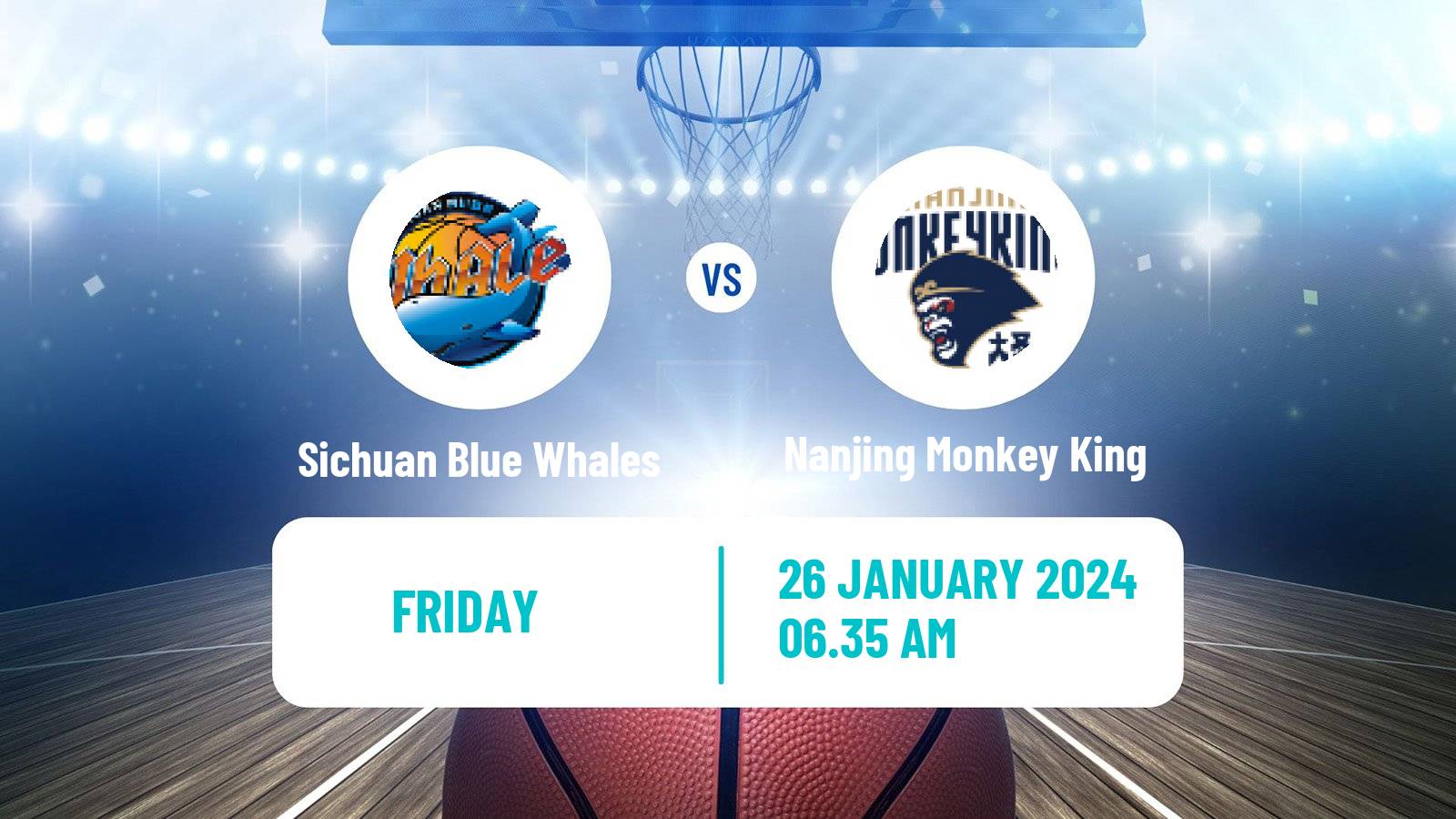 Basketball CBA Sichuan Blue Whales - Nanjing Monkey King