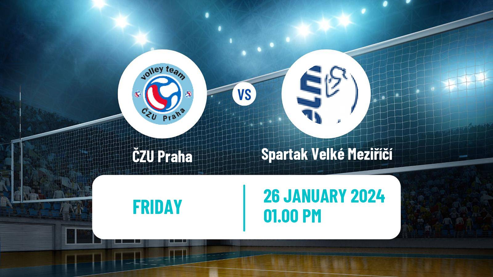 Volleyball Czech 1 Liga Volleyball ČZU Praha - Spartak Velké Meziříčí