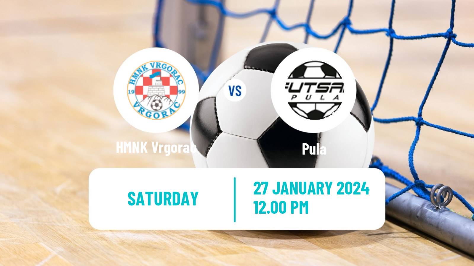 Futsal Croatian 1 HMNL Vrgorac - Pula