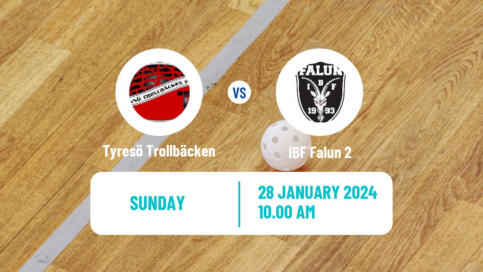 Floorball Swedish Allsvenskan Norra Floorball Tyresö Trollbäcken - Falun 2