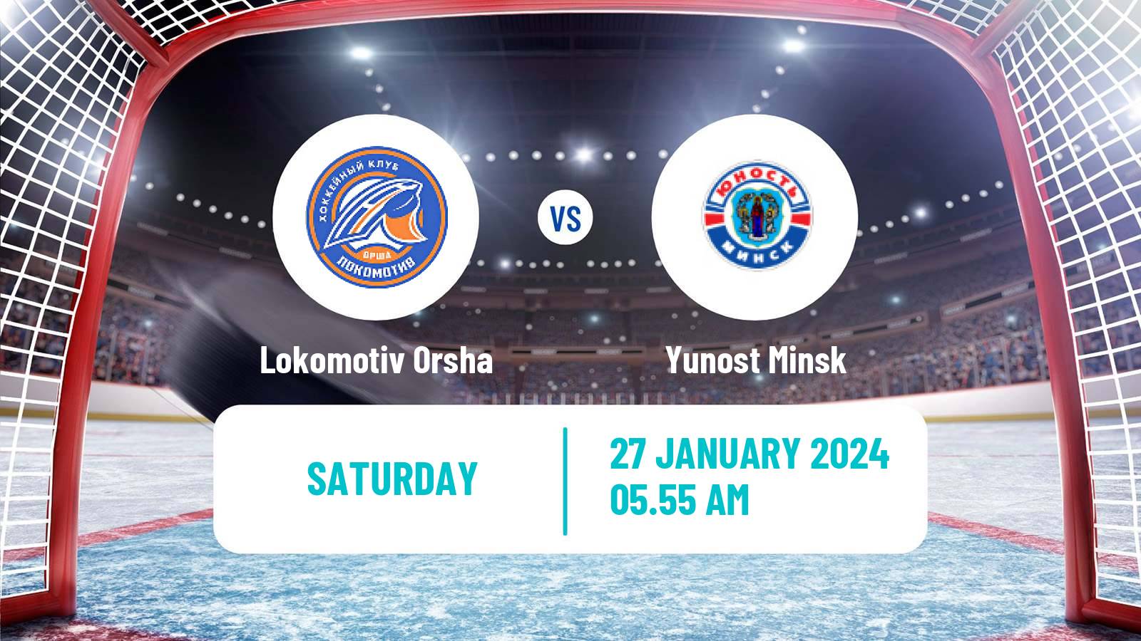 Hockey Belarusian Extraleague Lokomotiv Orsha - Yunost Minsk