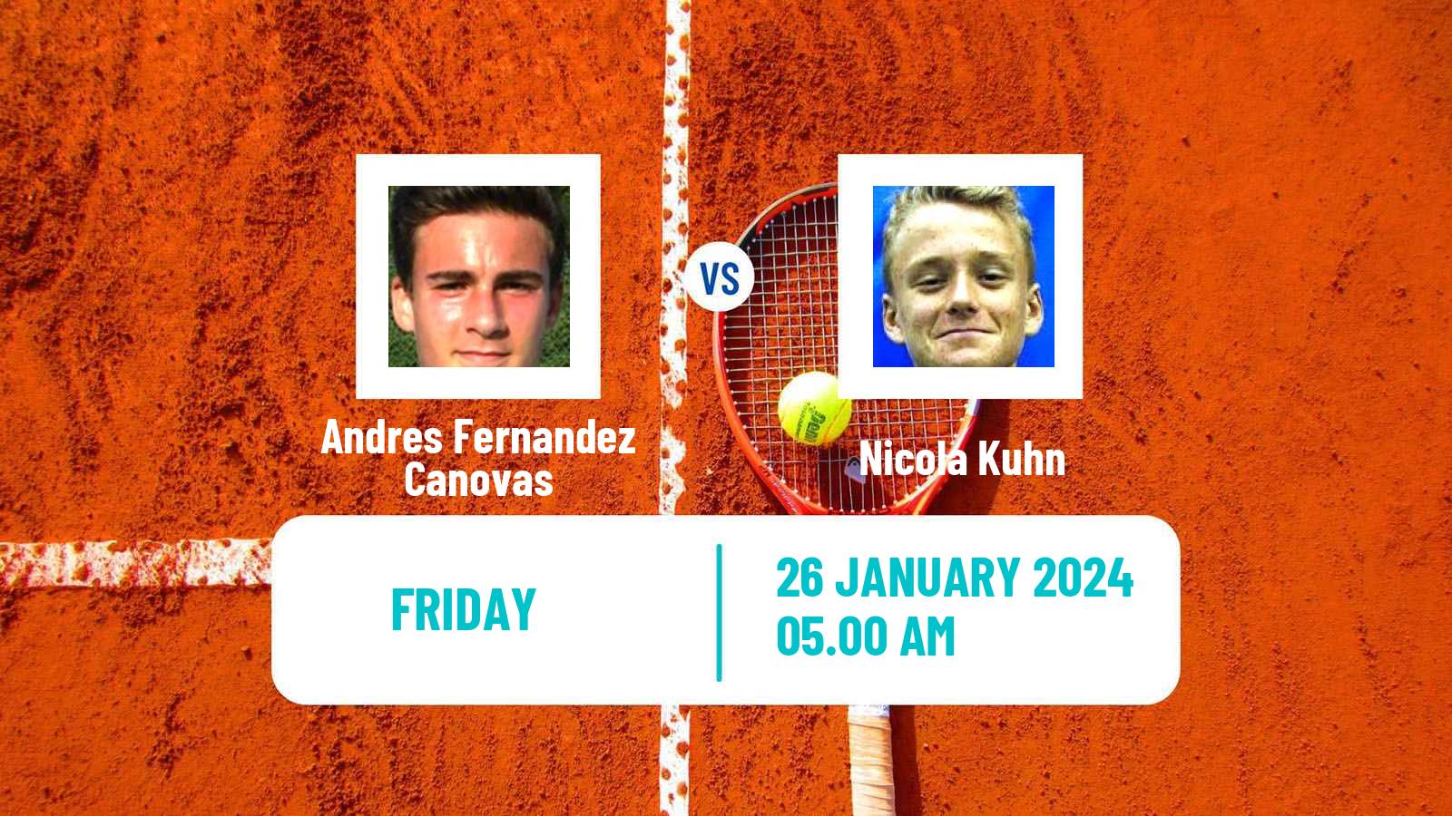 Tennis ITF M15 Monastir 4 Men Andres Fernandez Canovas - Nicola Kuhn