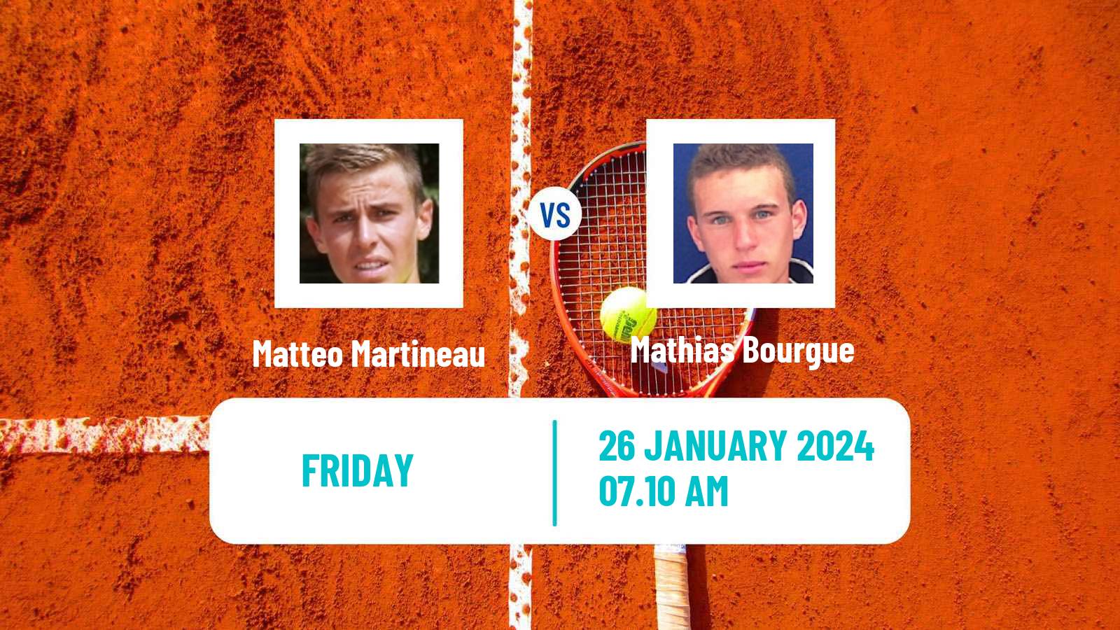 Tennis Quimper Challenger Men Matteo Martineau - Mathias Bourgue