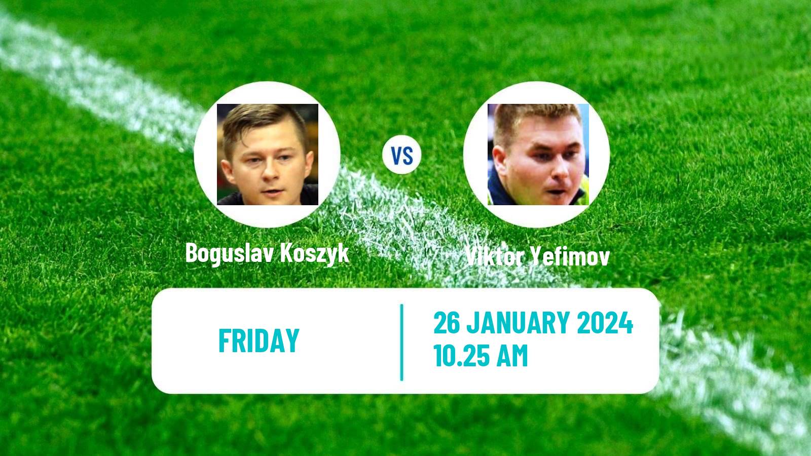 Table tennis Tt Star Series Men Boguslav Koszyk - Viktor Yefimov