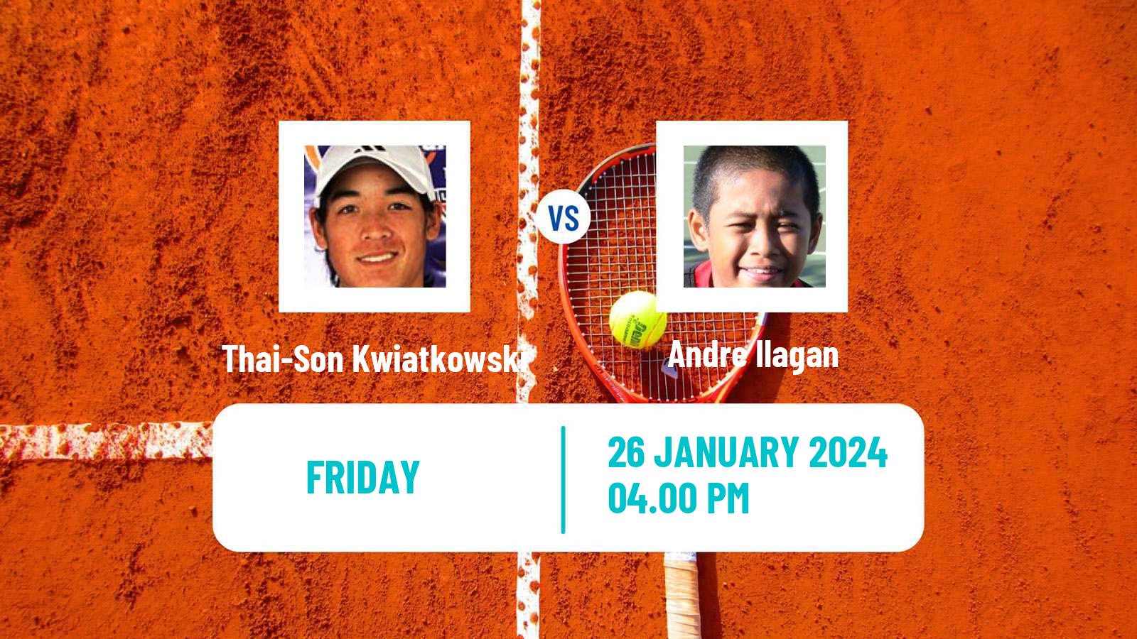 Tennis Indian Wells 2 Challenger Men Thai-Son Kwiatkowski - Andre Ilagan