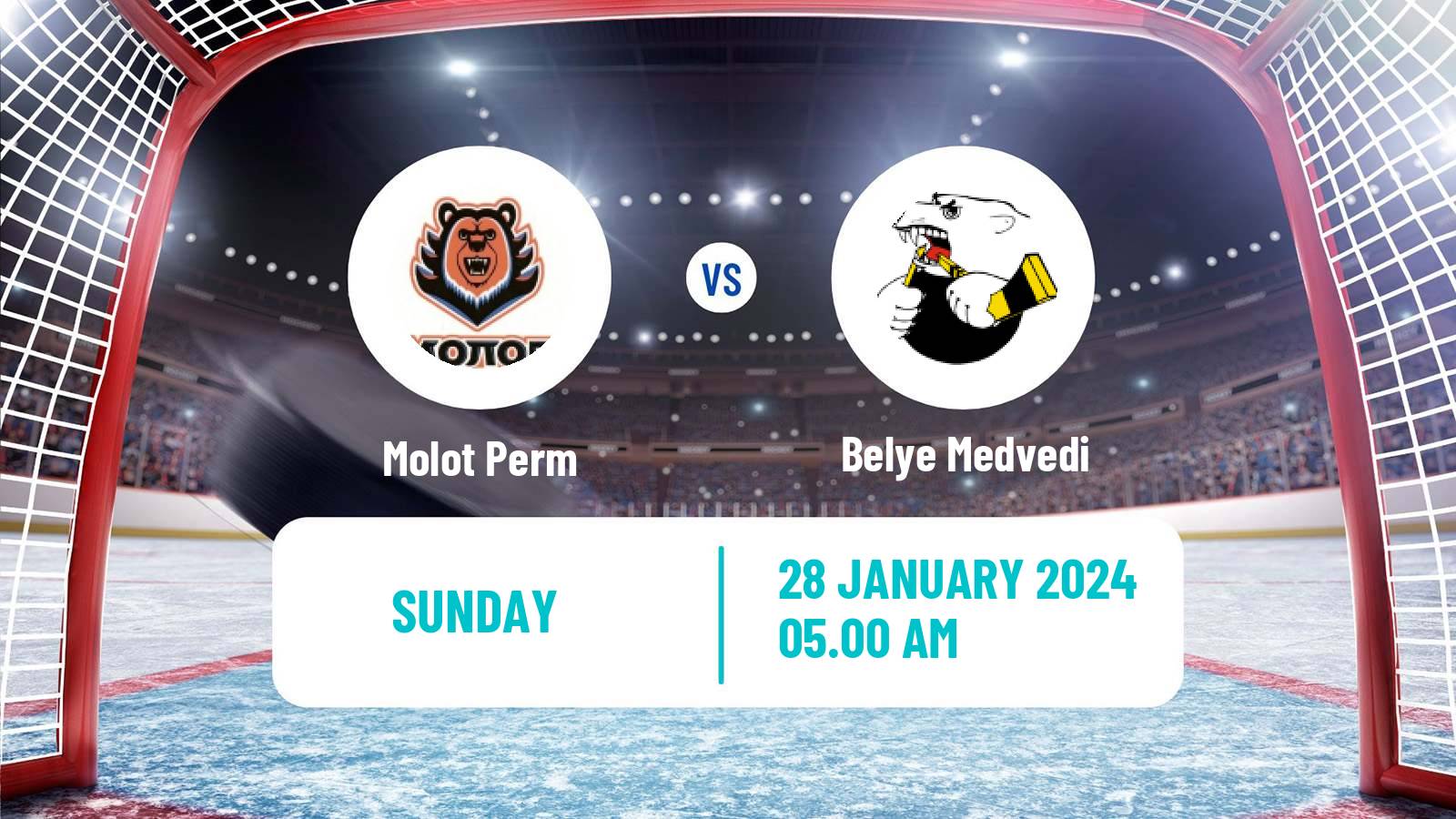 Hockey MHL Molot Perm - Belye Medvedi