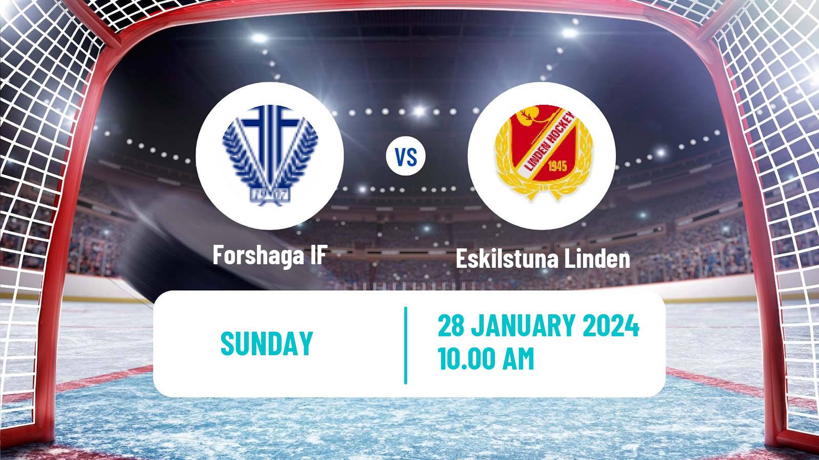 Hockey Swedish HockeyEttan Sodra Var Forshaga - Eskilstuna Linden
