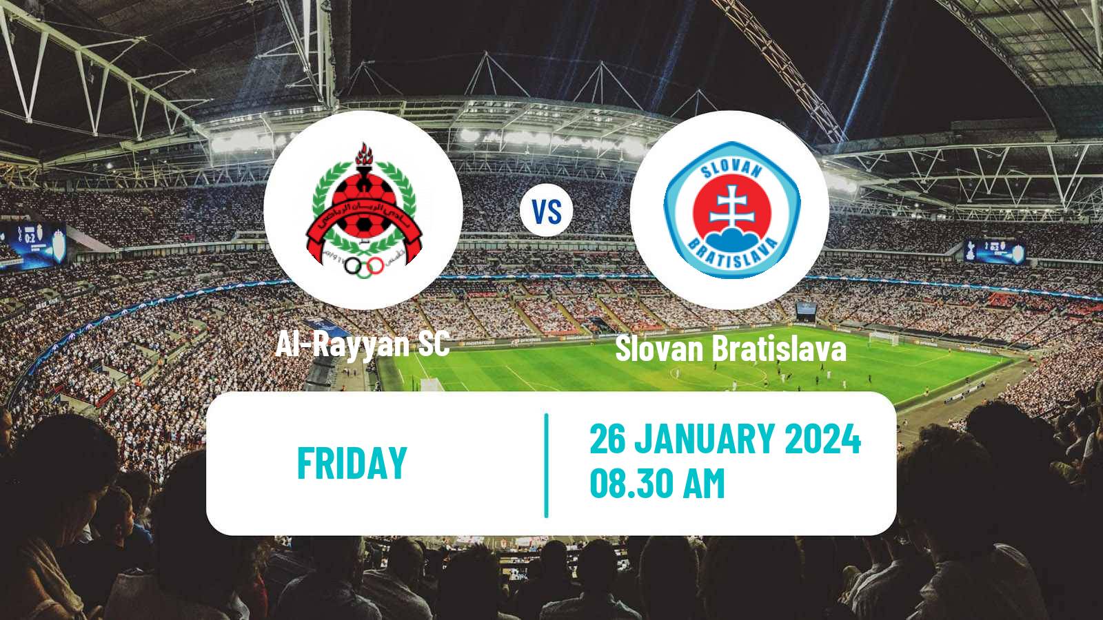 Soccer Club Friendly Al-Rayyan - Slovan Bratislava