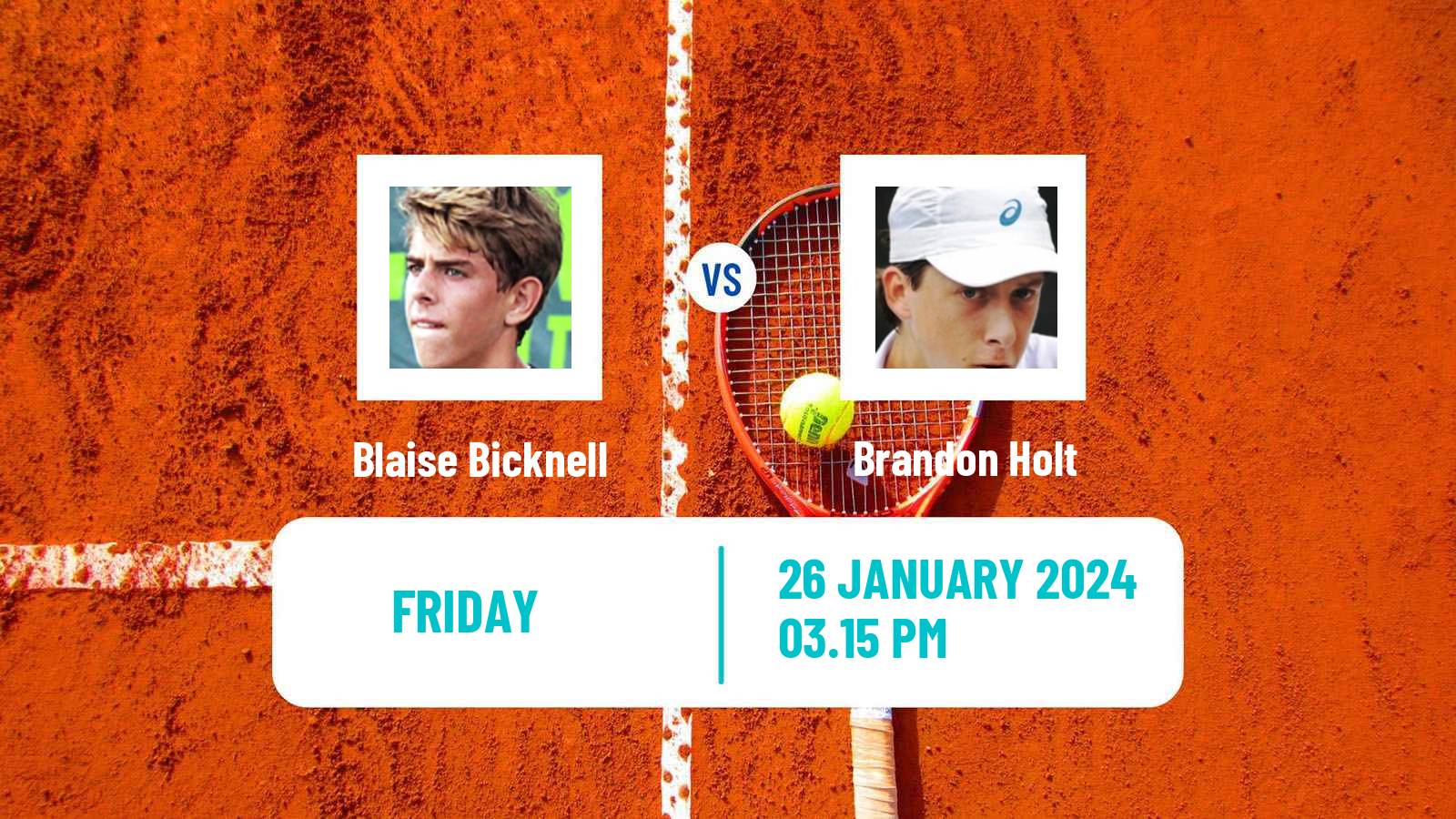 Tennis Indian Wells 2 Challenger Men Blaise Bicknell - Brandon Holt