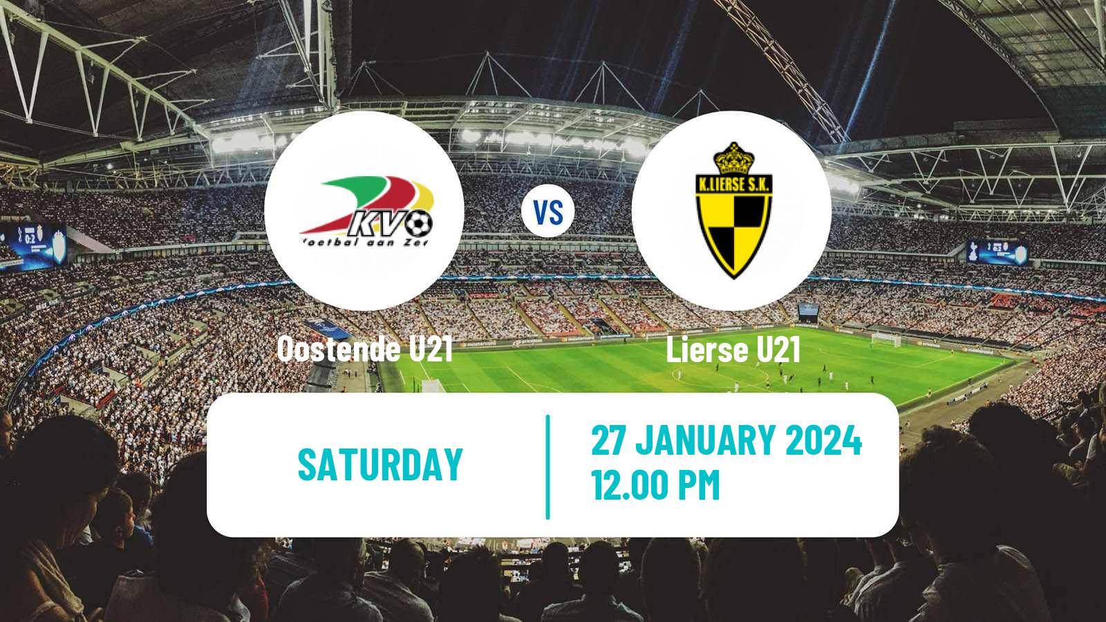 Soccer Belgian Pro League U21 Oostende U21 - Lierse U21