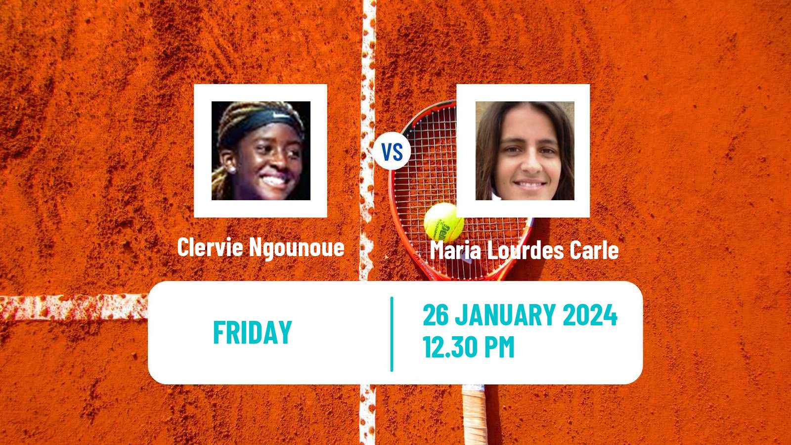 Tennis ITF W75 H Vero Beach Fl Women Clervie Ngounoue - Maria Lourdes Carle