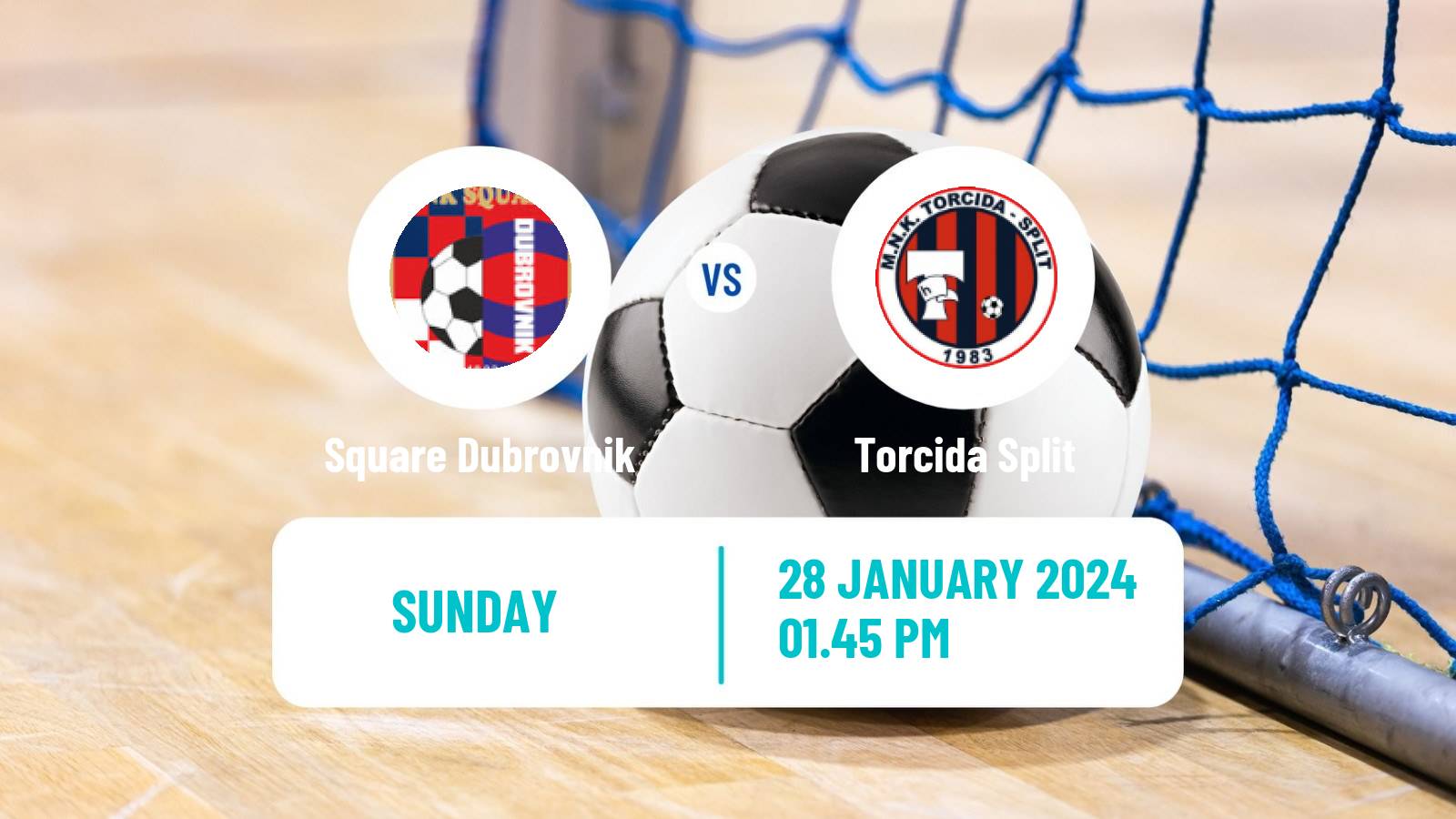 Futsal Croatian 1 HMNL Square Dubrovnik - Torcida Split