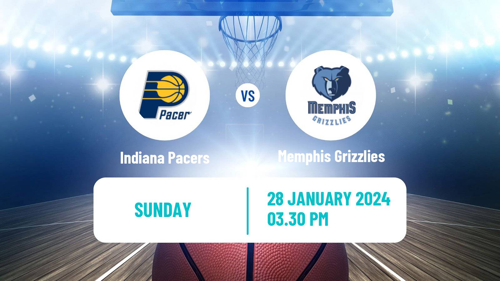 Basketball NBA Indiana Pacers - Memphis Grizzlies
