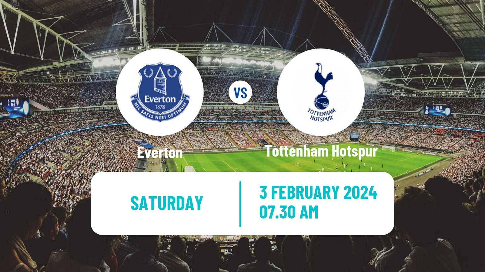 Soccer English Premier League Everton - Tottenham Hotspur